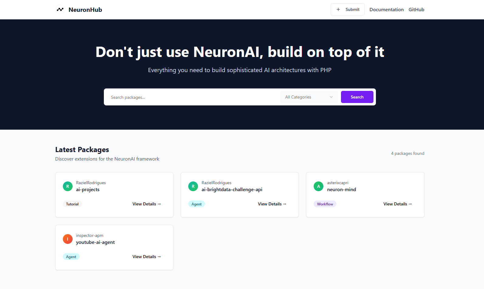 Neuron ai create full featured ai agents in php